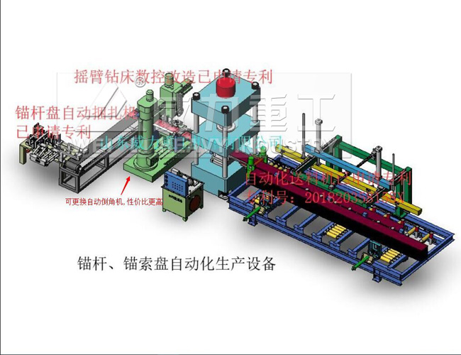 315噸（dūn）錨杆托盤液壓機生產線
